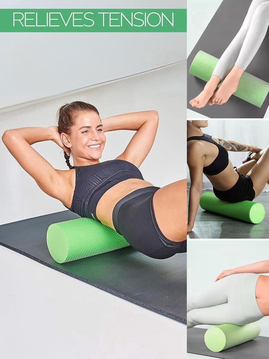 Foam Roller Schuimrubber rol Fitness Massagerol voor Triggerpoint - 45x15cm thumbnail 4