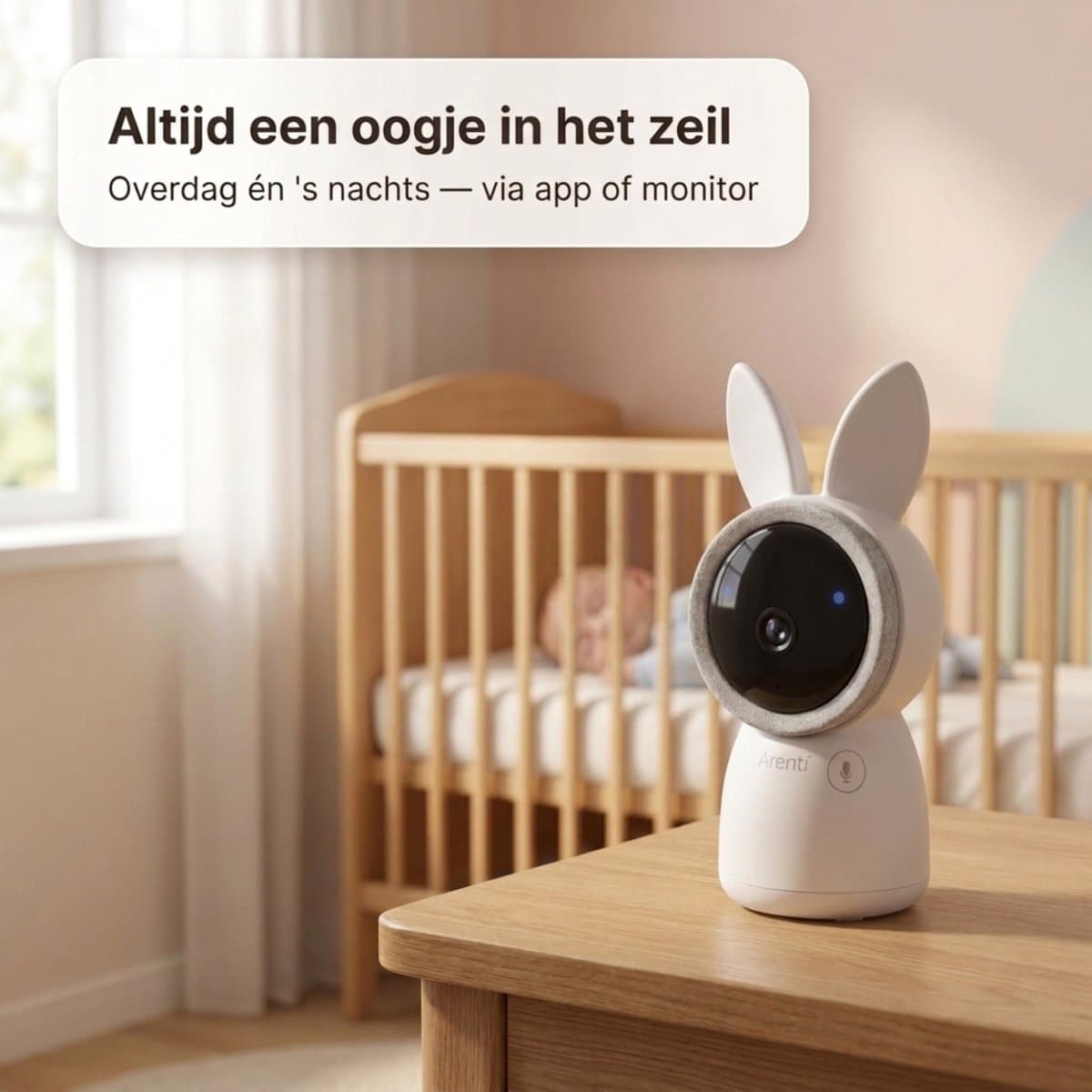 Arenti AINanny - Wifi Babyfoon Met 2 Camera's Duopack - Baby Monitor - Babyfoon met 5 inch scherm - Ultra HD 2K Resolutie - Slaapliedjes - Alexa & Google thumbnail 5