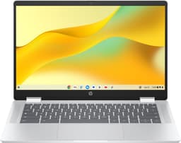 Productfoto van HP Chromebook x360 14b-cd0128ndx Intel® N N200 35,6 cm (14") Touchscreen Full HD 8 GB LPDDR5-SDRAM Wi-Fi 6 (802.11ax) ChromeOS Zilver