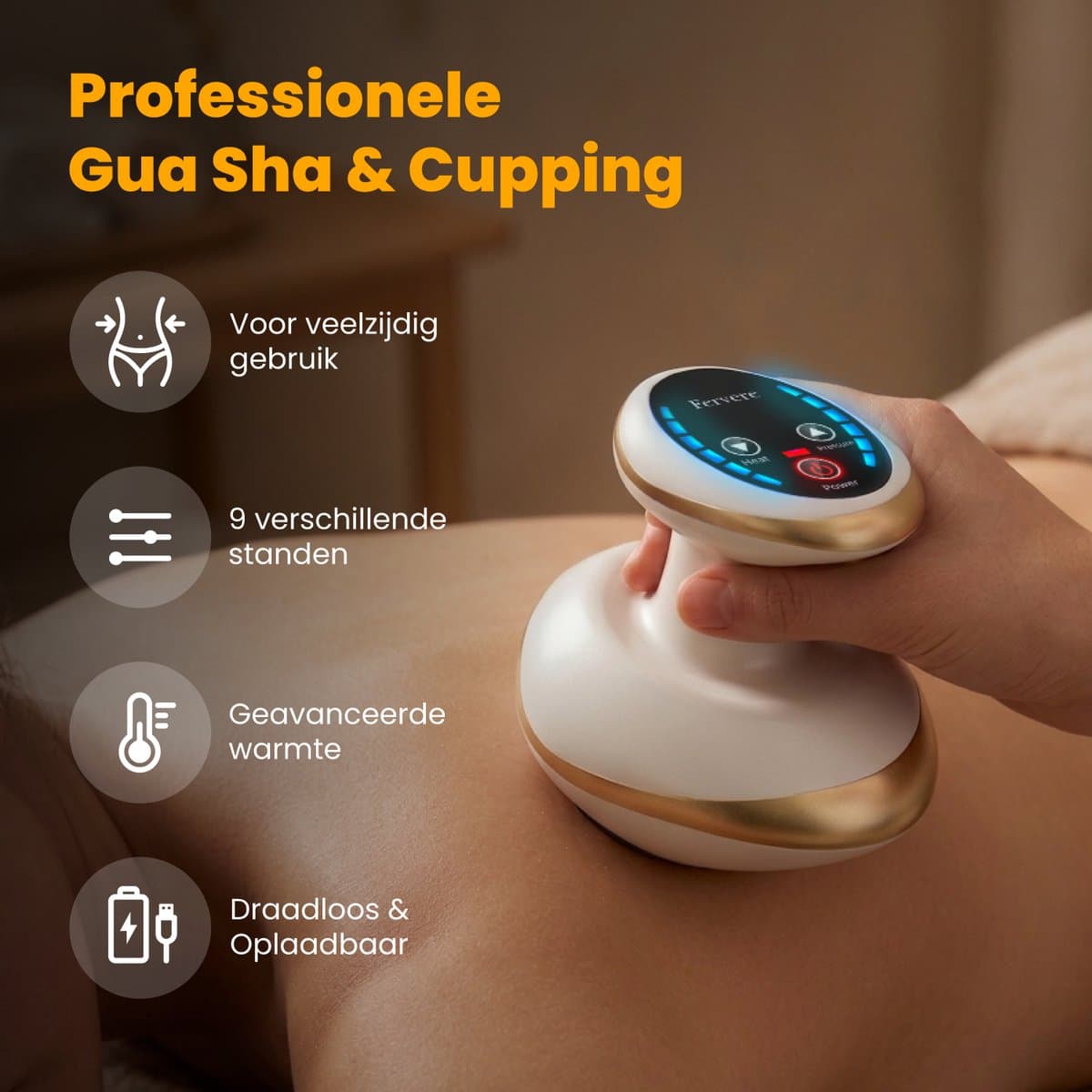 Fervere Anti Cellulite - Elektrisch Cupping & Warmte thumbnail 2