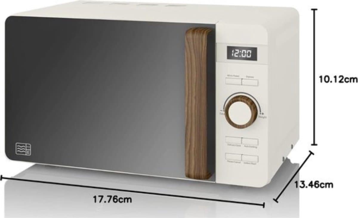 Thuys - Combi Magnetron - Combimagnetron Vrijstaand - Heteluchtoven - Inbouw Mogelijk - 800W - Wit thumbnail 2