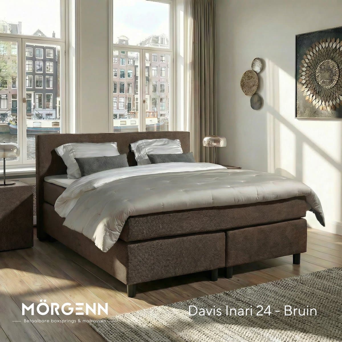 Mörgenn Amsterdam Boxspring 160x200 - Pocketvering met topper