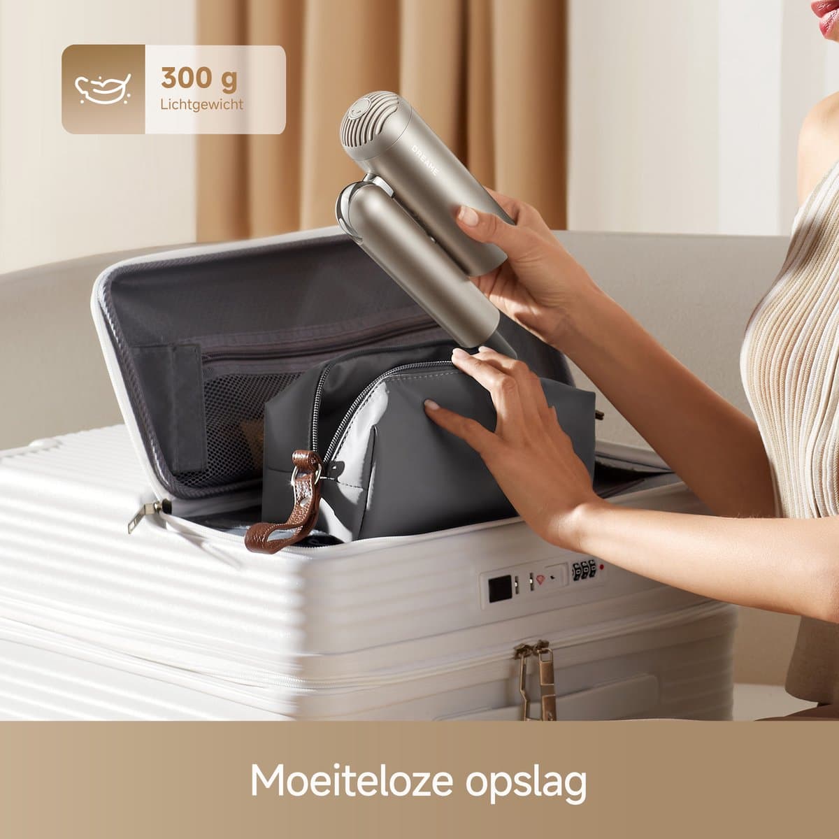 Dreame Pocket Pro - Goud - Professionele Haardroger 110.000 TPM - Snel drogen - Stil - Lichtgewicht - Alle haartypen - Negatieve Ionen - Compact - - 2026 version thumbnail 5