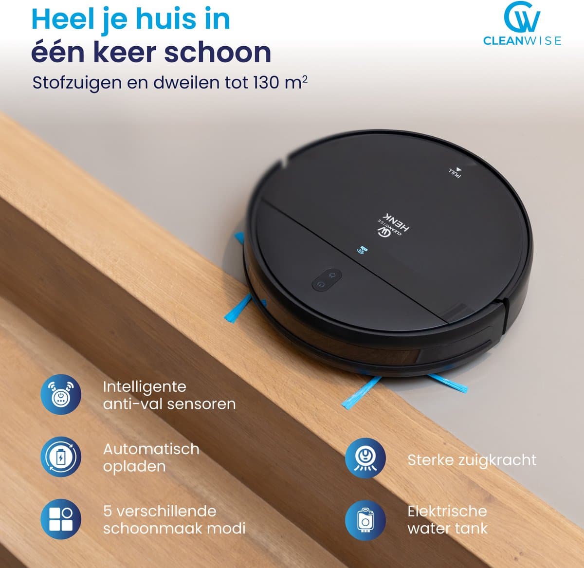 CleanWise Henk met dweilfunctie en app thumbnail 3