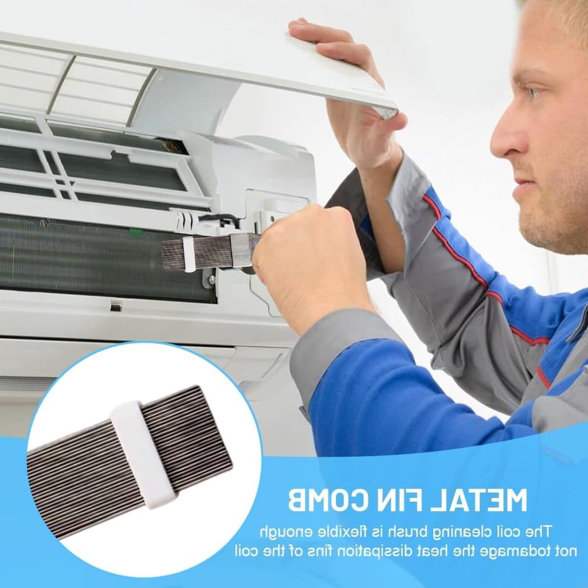 Complete Reinigingsset voor Wasdrogers - 7 Stukken, Borstels en Kammen voor Filters, Radiatoren en Airconditioning Accessoires thumbnail 2