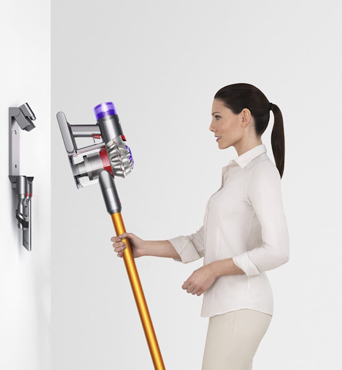 Dyson V8 Absolute - Steelstofzuiger - Zilver - 115 Air Watts - Speciale uitvoering thumbnail 4