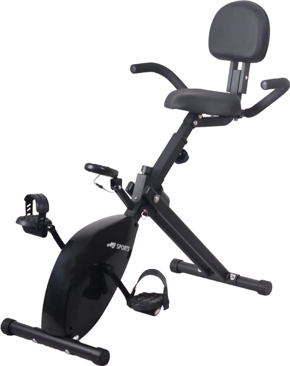 AJ-Sports Desk Bike met Rugleuning - Stoelfiets - Hometrainer - Fitness Fiets - 8 Weerstandniveaus + LCD Scherm