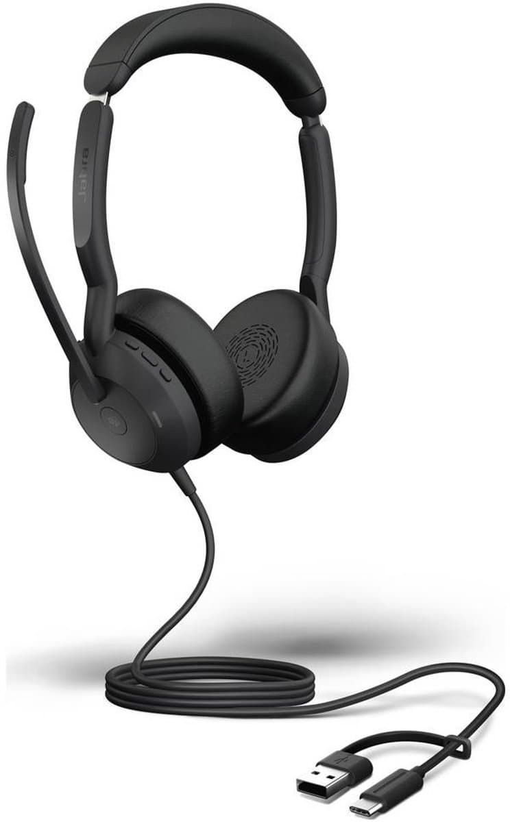 Jabra Evolve2 50 Headset Bedraad Hoofdband Kantoor/callcenter USB Type-C / USB Type-A Bluetooth Zwart thumbnail 4