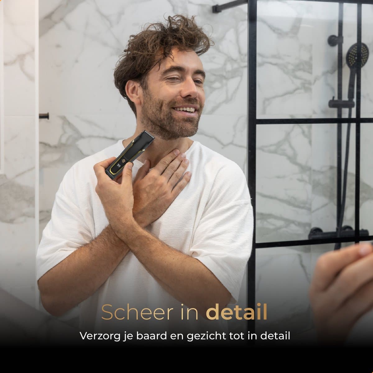 Wellshave 6 in 1 Baardtrimmer Supreme - Trimmer Baard & Lichaam - Neustrimmer - Bodygroomer - IPX7 Waterdicht - Incl. 6 opzetstukken - Vaderdag Cadeau thumbnail 6