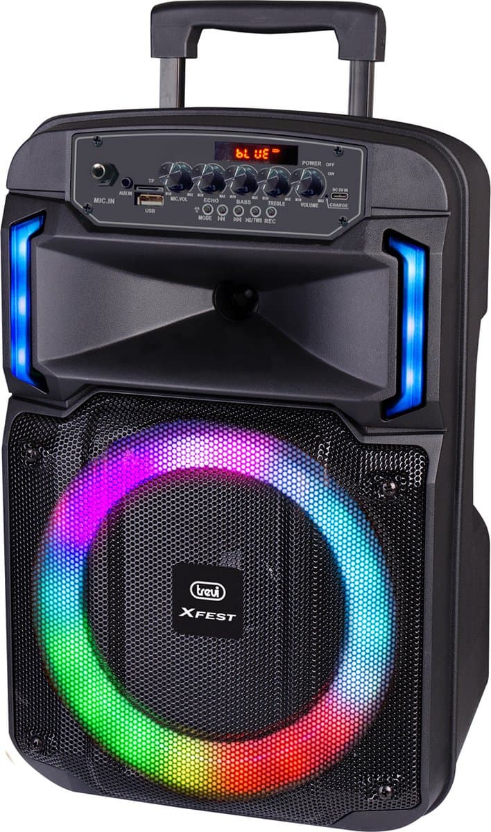 Trevi Z Draagbare Bluetooth-luidspreker: 25W, LED, Micro SD thumbnail 2