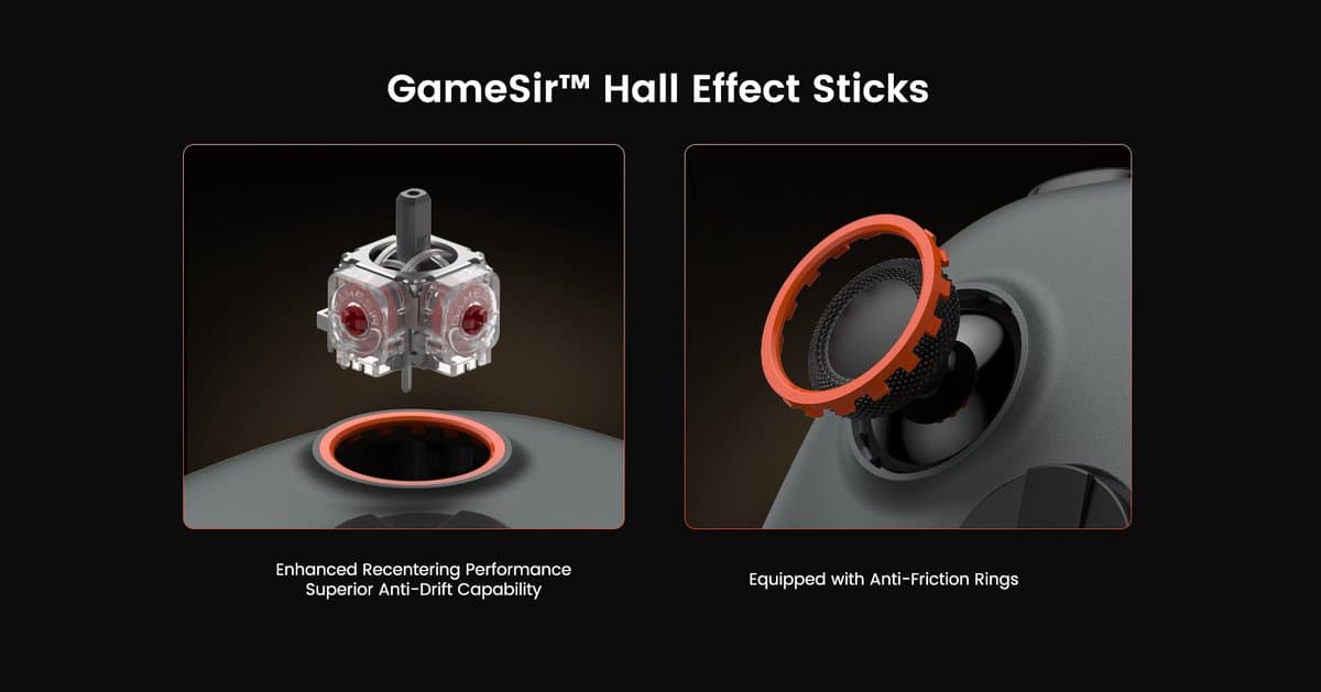 GameSir Nova 2 Lite - Draadloze Controller - Voor Switch/Switch 2/PC/Mobile - Midnight Gray thumbnail 4