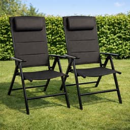 Productfoto van FlinQ Luma Verstelbare Aluminium Tuinstoelen 2x