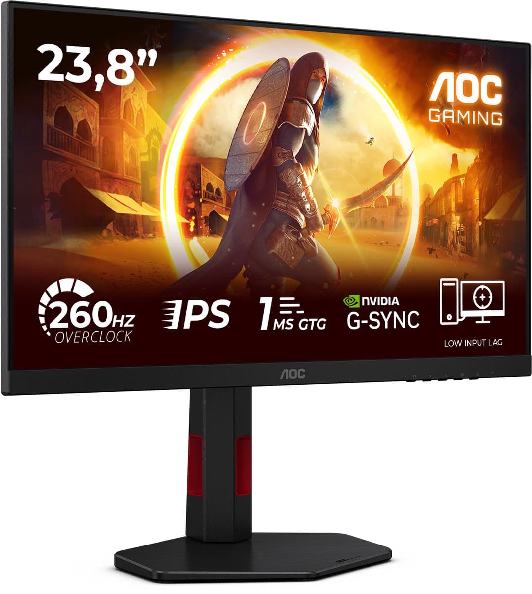 AOC G4 24G4ZR - Full HD IPS Gaming Monitor - 240hz - 260hz OC - G-Sync Compatible - 24 inch thumbnail 6