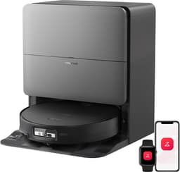 Productfoto van Roborock Saros 20 Sonic–Robotstofzuiger Met Dweilfunctie-VibraRise 5.0 dweilsysteem 4000 Trillingen/min-Digitale motor 36000 Pa&dubbel antiklitsysteem-AdaptiLift Chassis 3.0-Reactieve AI 3.0 obstakelherkenning-Pakt moeiteloos dikke tapijten aan,Zwart
