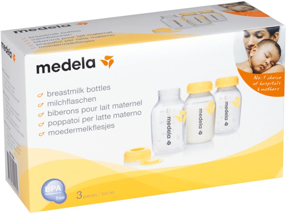 Medela Moedermelk Bewaarflesjes – BPA‑vrij – 150 ml – Set van 3x 150 ml thumbnail 5