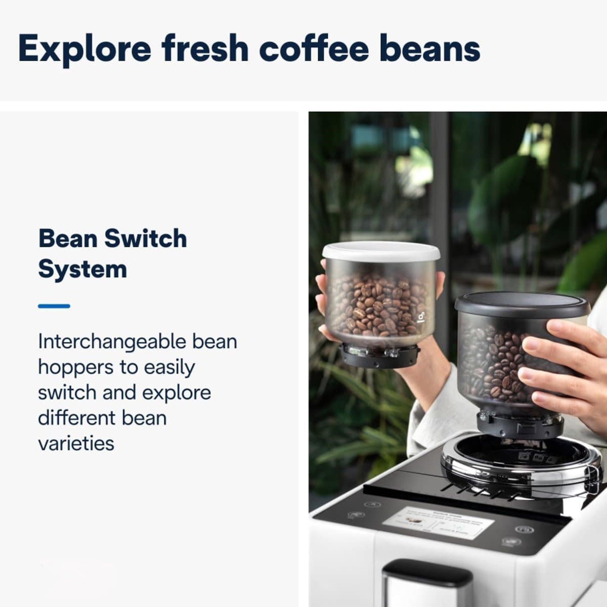 DeLonghi Rivelia EXAM440.55.W Volautomatische koffiemachine bonen - Wit thumbnail 5