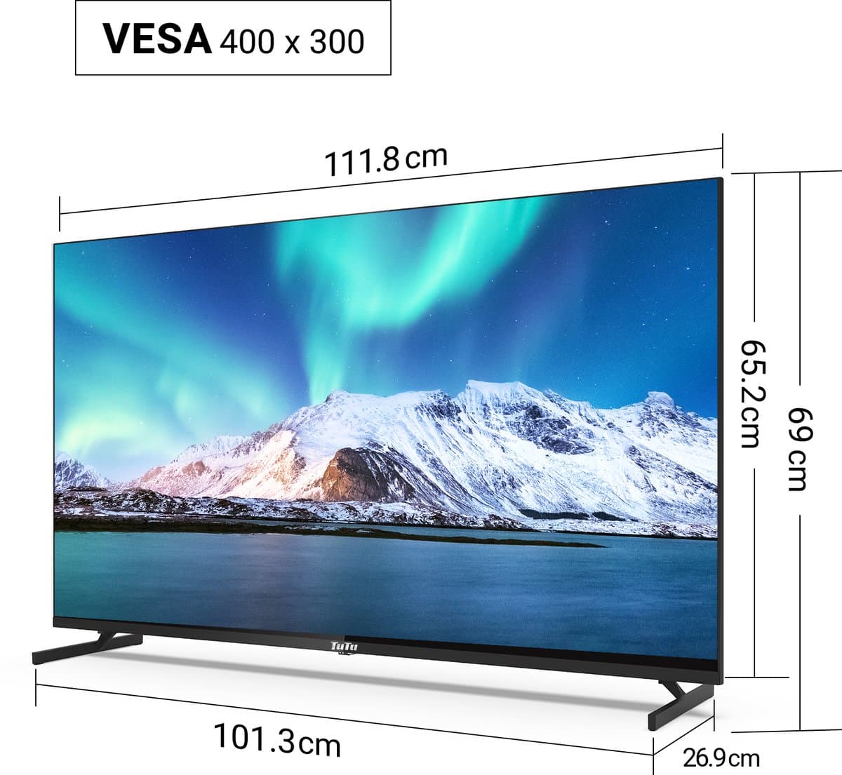 TuTu Android Smart TV - QLED 4K Ultra HD - 50 inch/127 cm - Frameless Design - Tripple Tuner DVB-T/T2/S/S2/C - HDMI x3, USB x2, CI+ - Voice Controle & Streaming apps - Geassembleerd in Eindhoven - TUQ50UN1 thumbnail 7