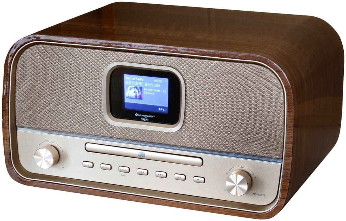 Soundmaster DAB970BRGOLD - Stereo DAB+ radio, CD speler, bluetooth, en USB thumbnail 2