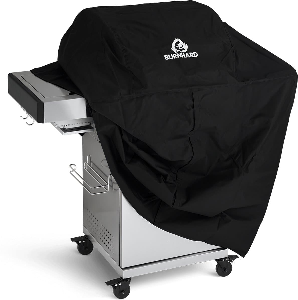 BURNHARD® 2 Branders gasbarbecue FRED Jr. Deluxe Series 3 incl. 900°C keramische infraroodbrander, gietijzeren grillrooster + inklapbare zijtafels thumbnail 4