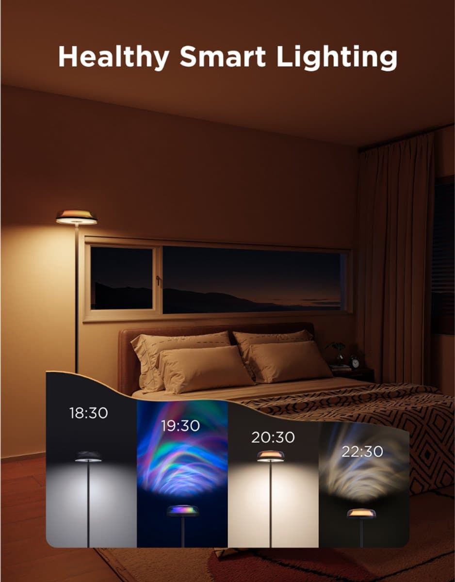 Govee slimme vloerlamp 170 cm Matter RGBICWW - ripple wall wash verlichting - drie lichtzones - projectieverlichting thumbnail 7