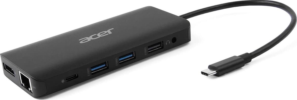 Acer 12-in-1 – Docking Station – Laptop – USB-C – 4K HDMI – Plug & Play - Zwart thumbnail 2