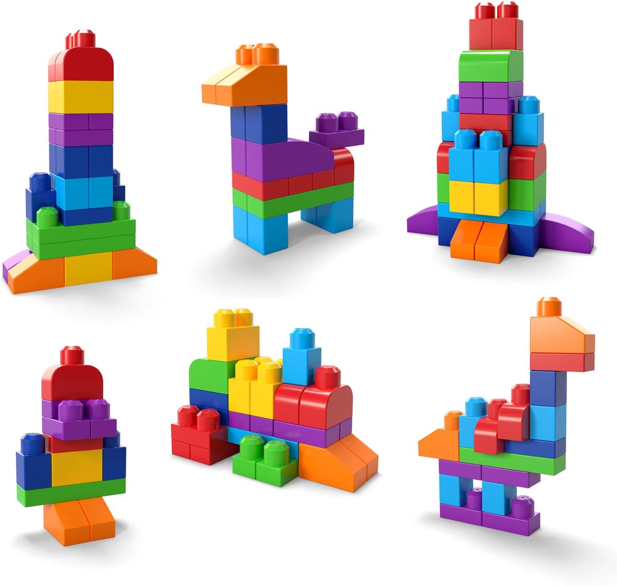 Mega Bloks First Builders Big Building Bag: 60 blokken voor peuters thumbnail 7