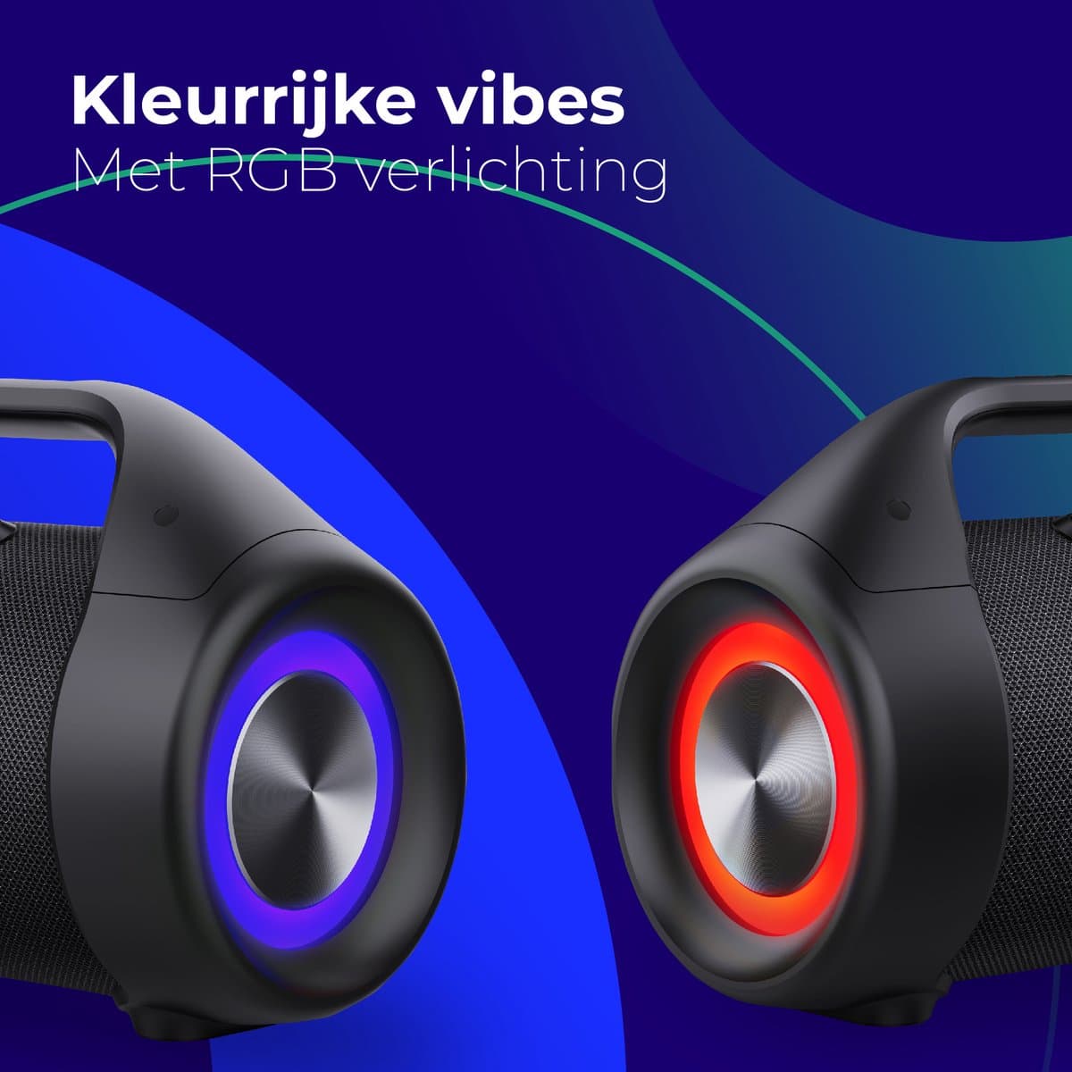 Caliber Elegance Bluetooth Speaker: 100W, LED, draagbaar thumbnail 2