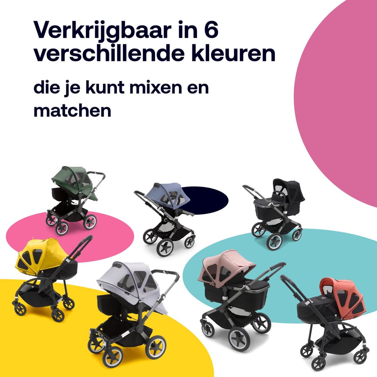 Bugaboo Donkey breezy zonnekap, Desert Taupe thumbnail 3