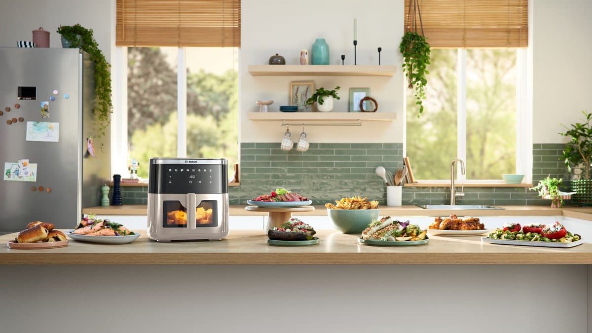 Bosch MAF671C0 Airfryer XXL - Serie 6 - 7,2L - Shake alarm - Kijkvenster - Warmhoudfunctie - 7 programma's - Tot 5 personen - Dark Cream thumbnail 8