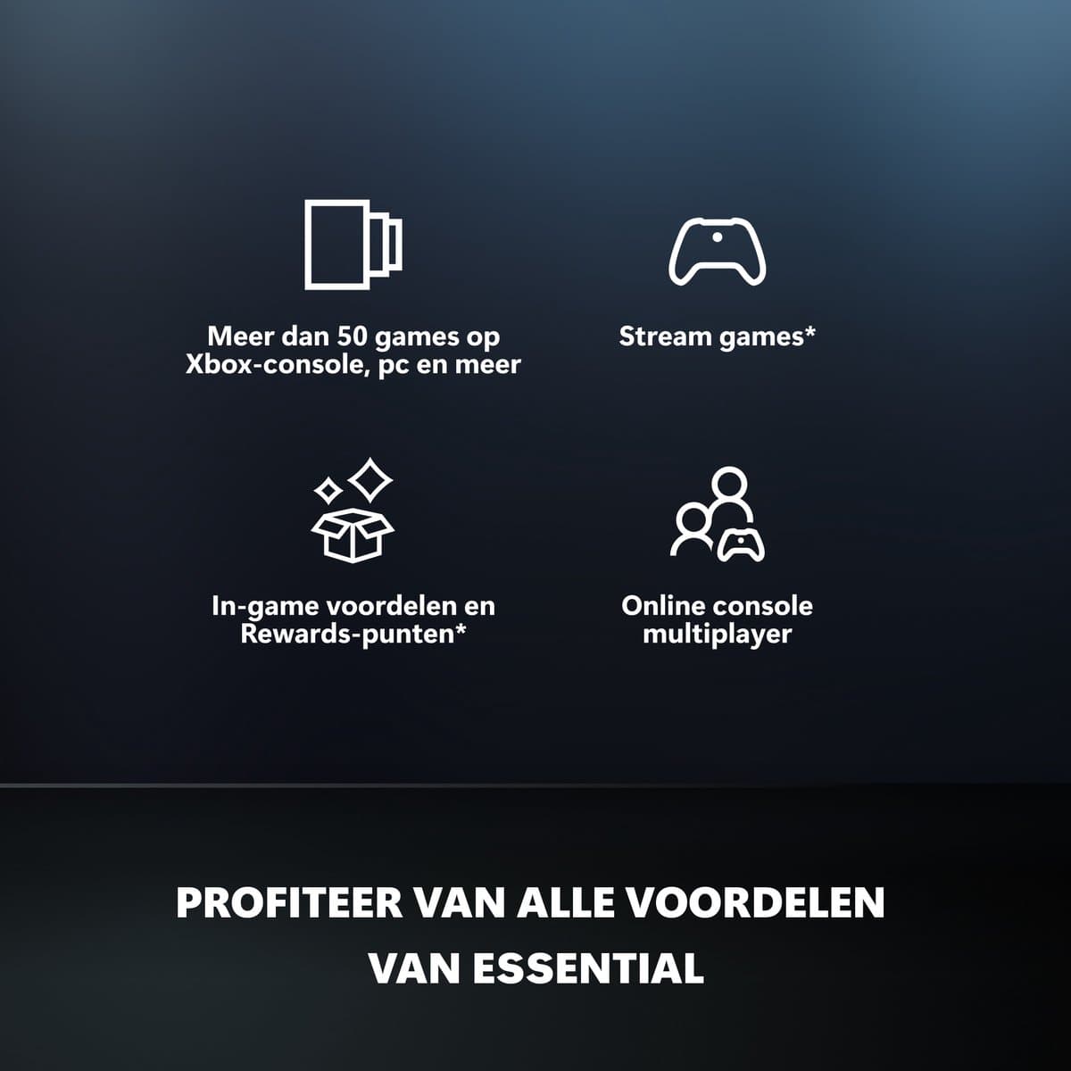 Xbox Game Pass Essential 1 maand – 50+ games, cloud & multiplayer thumbnail 2