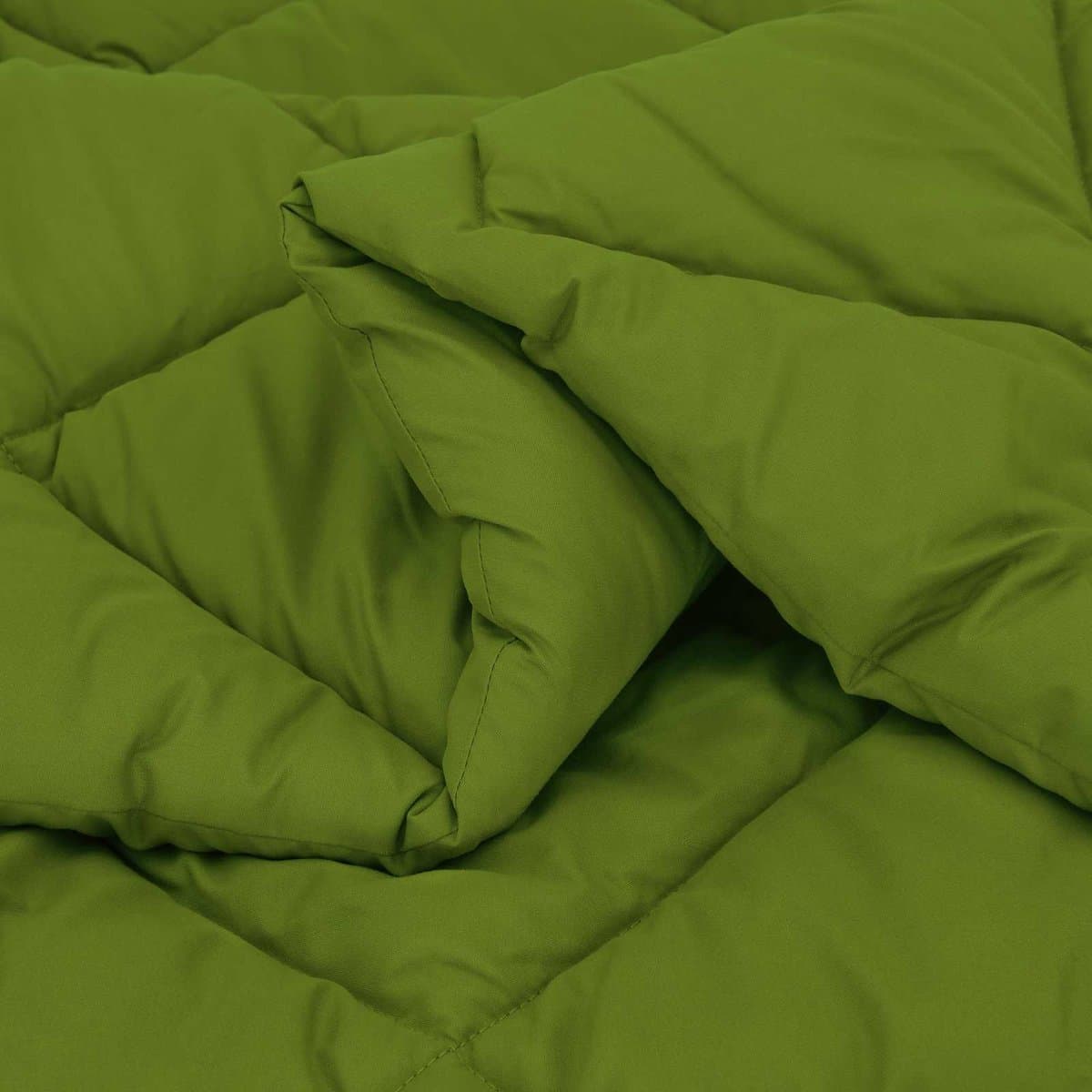 vidaXL - Winter - Duvet - Groen - 135 - x - 200 - cm - Microvezel thumbnail 7