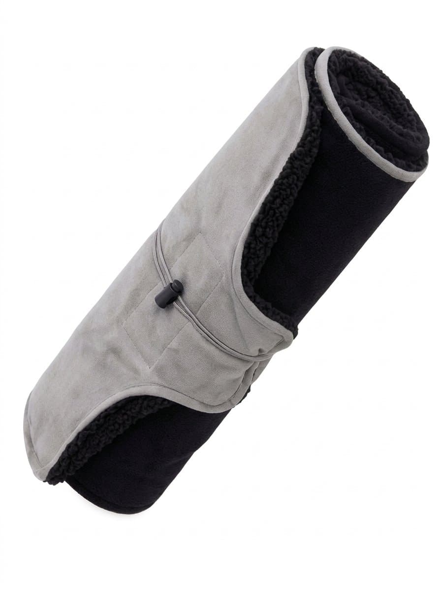 Kuddle Elektrische Deken Draadloos - Warmtedeken Infrarood & Oplaadbaar - Teddy 'Black' 135x45cm - Inclusief Batterij - Camping - Kamperen thumbnail 5