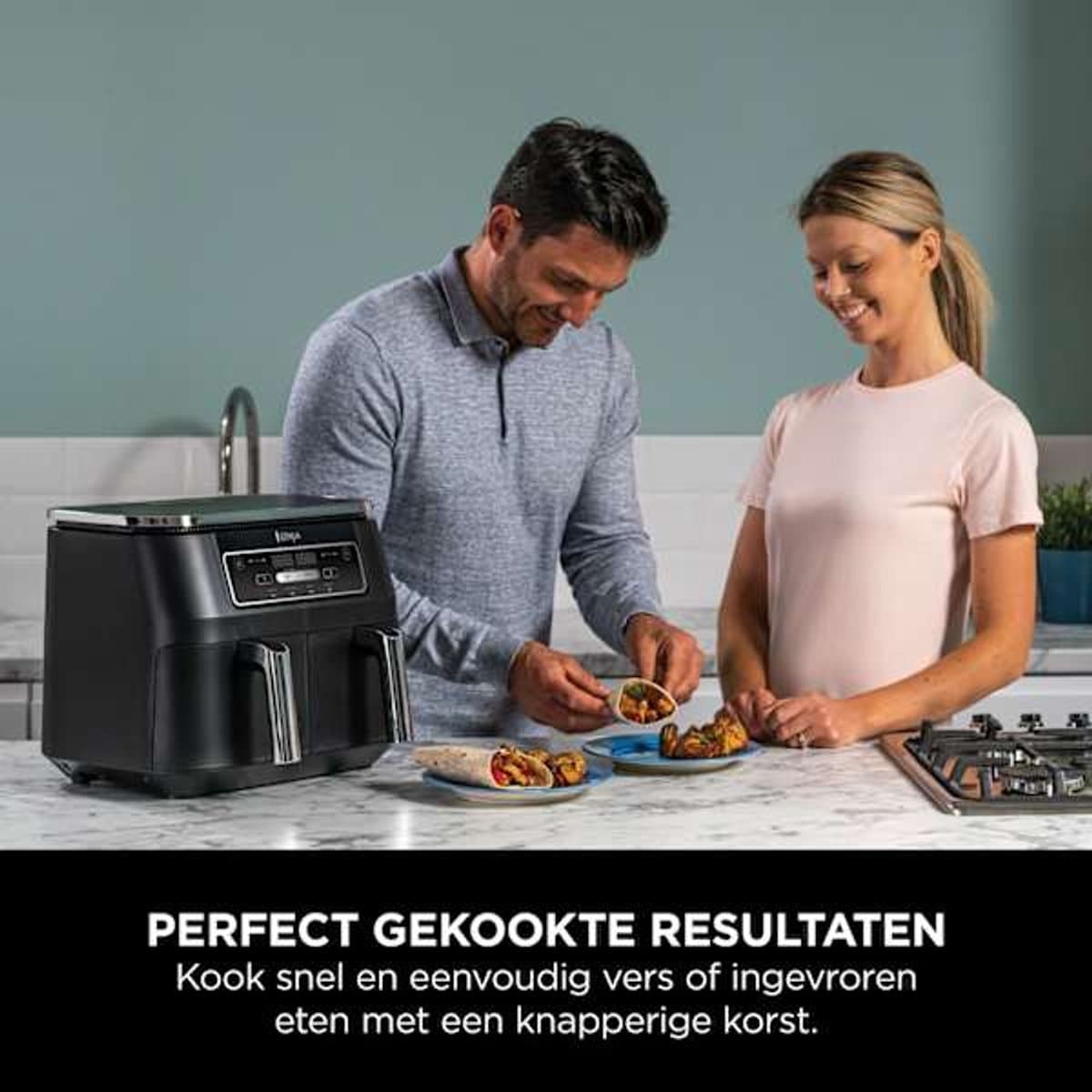 Ninja Foodi AF200EU Dubbele Airfryer XXL - Dubbele Mand - 7.6 Liter - Dual Zone Technologie thumbnail 7