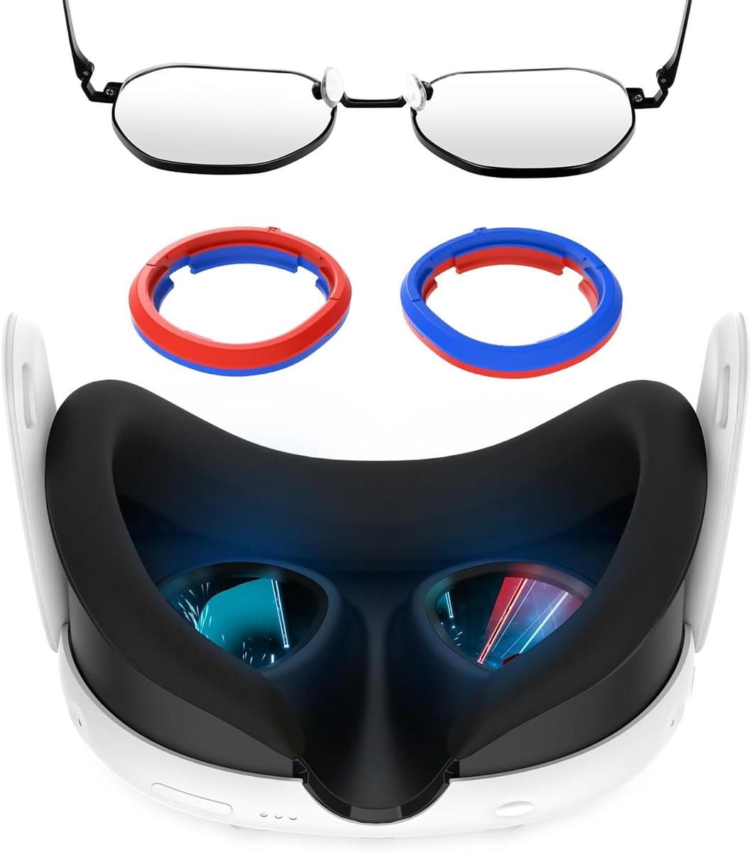 VR Magnetische Frame Bril Spacer voor Oculus/Meta Quest 3, Lenzen Insert Bril Lens Protector Accessoires, Anti Krassen Glas Spacer Bescherming voor Oculus Quest 3 Headset