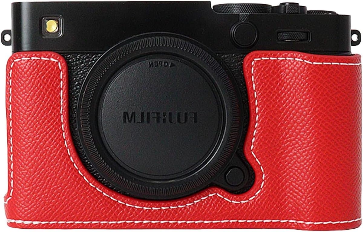 Stijlvolle en beschermende cameratas voor Fujifilm X-E5 van PU leer - Perfecte pasvorm, accessoires en draagtas voor fotografen thumbnail 8