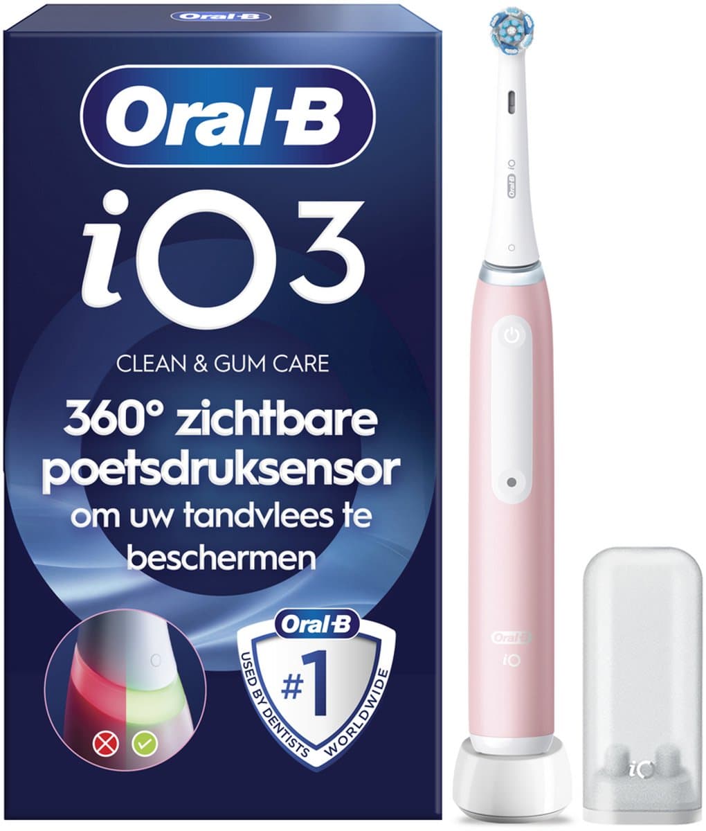Oral-B iO 3N Elektrische Tandenborstel - Roze - afbeelding 1