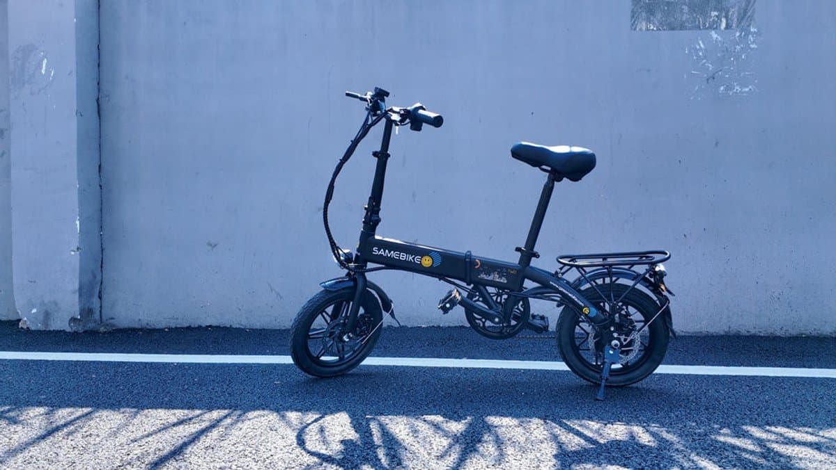 SAMEBIKE YINYU14 Elektrische fiets – vouwfiets – Topsnelheid 25 km/u – 250W motor – Actieradius 20-30 km – Zwart thumbnail 3