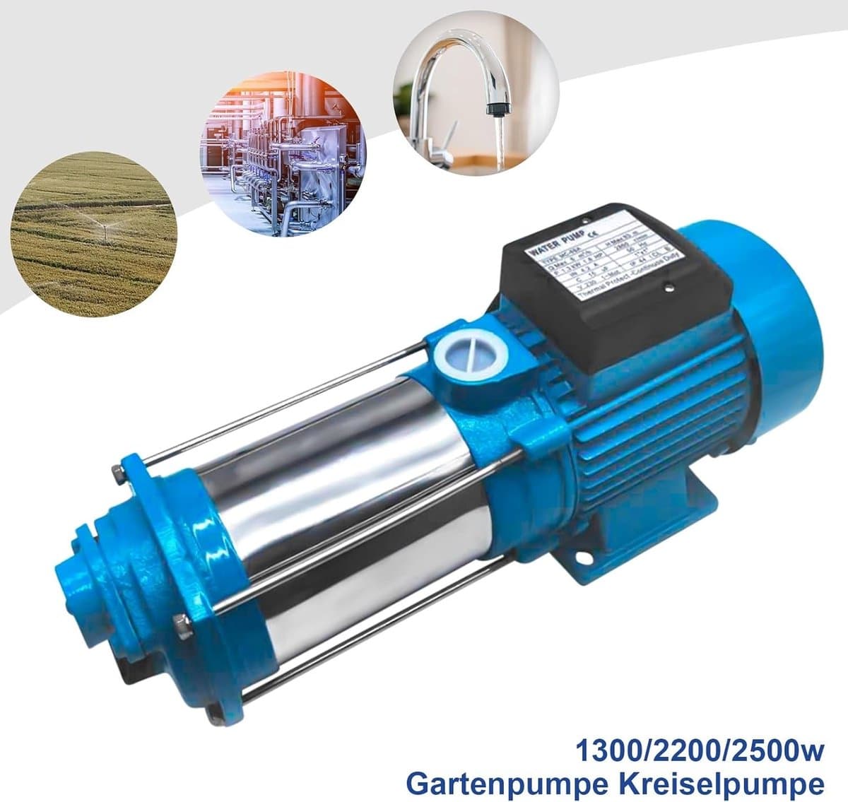 Krachtige Centrifugaalpomp voor Tuin en Huisgebruik met Hoge Opvoerhoogte thumbnail 7