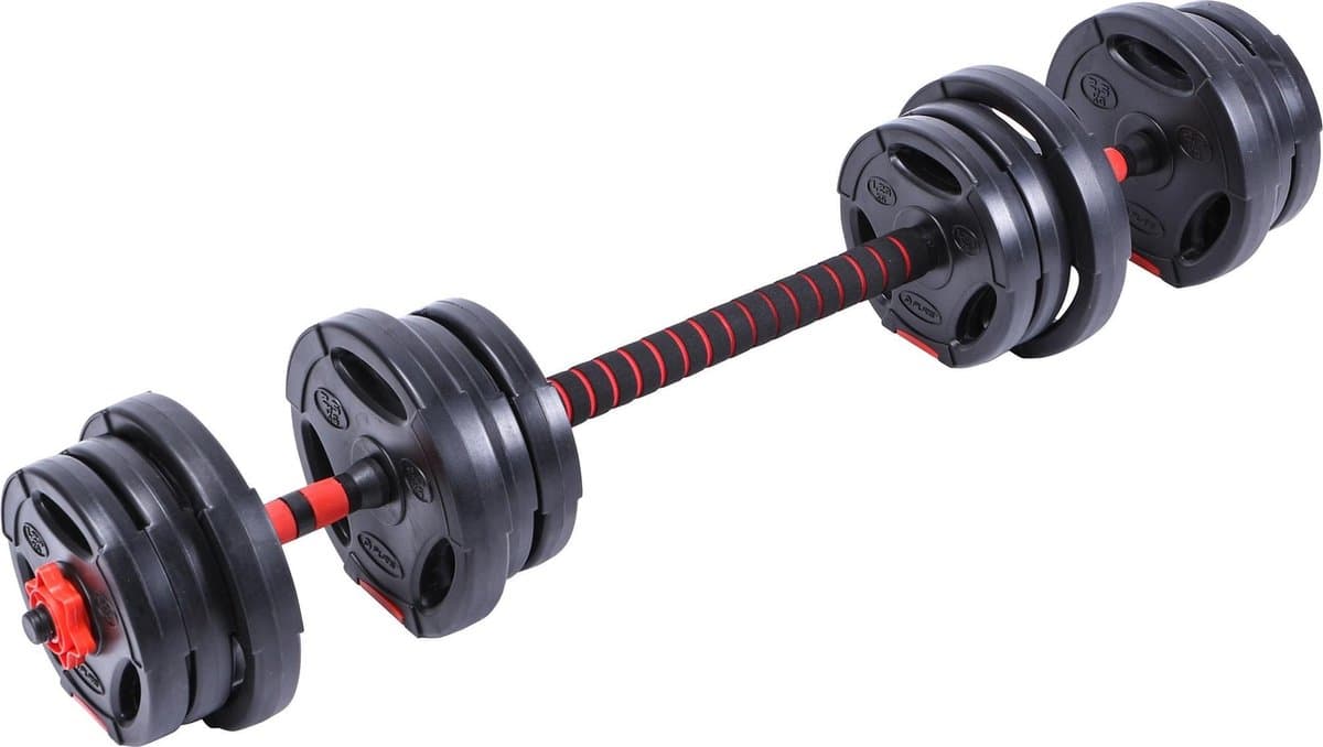 Halterset & Dumbbell Set 2 in 1 - Verstelbare Halterset - 20 kg thumbnail 5