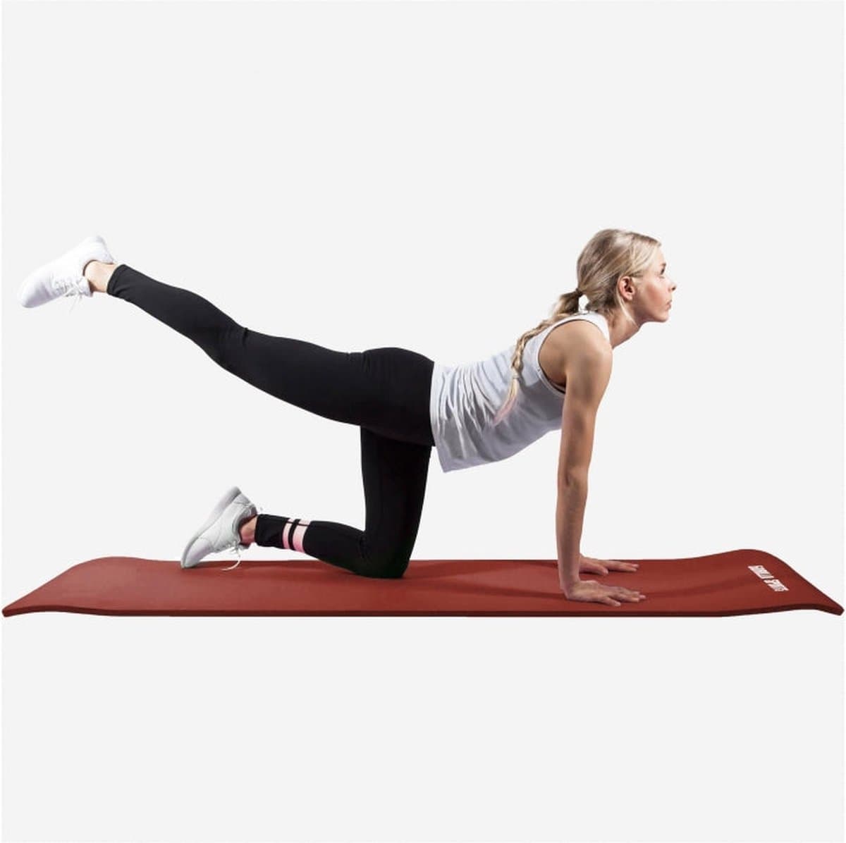 Gorilla Sports Yogamat Deluxe - Robijn - 190 x 100 x 1,5 cm- Yoga Mat thumbnail 4