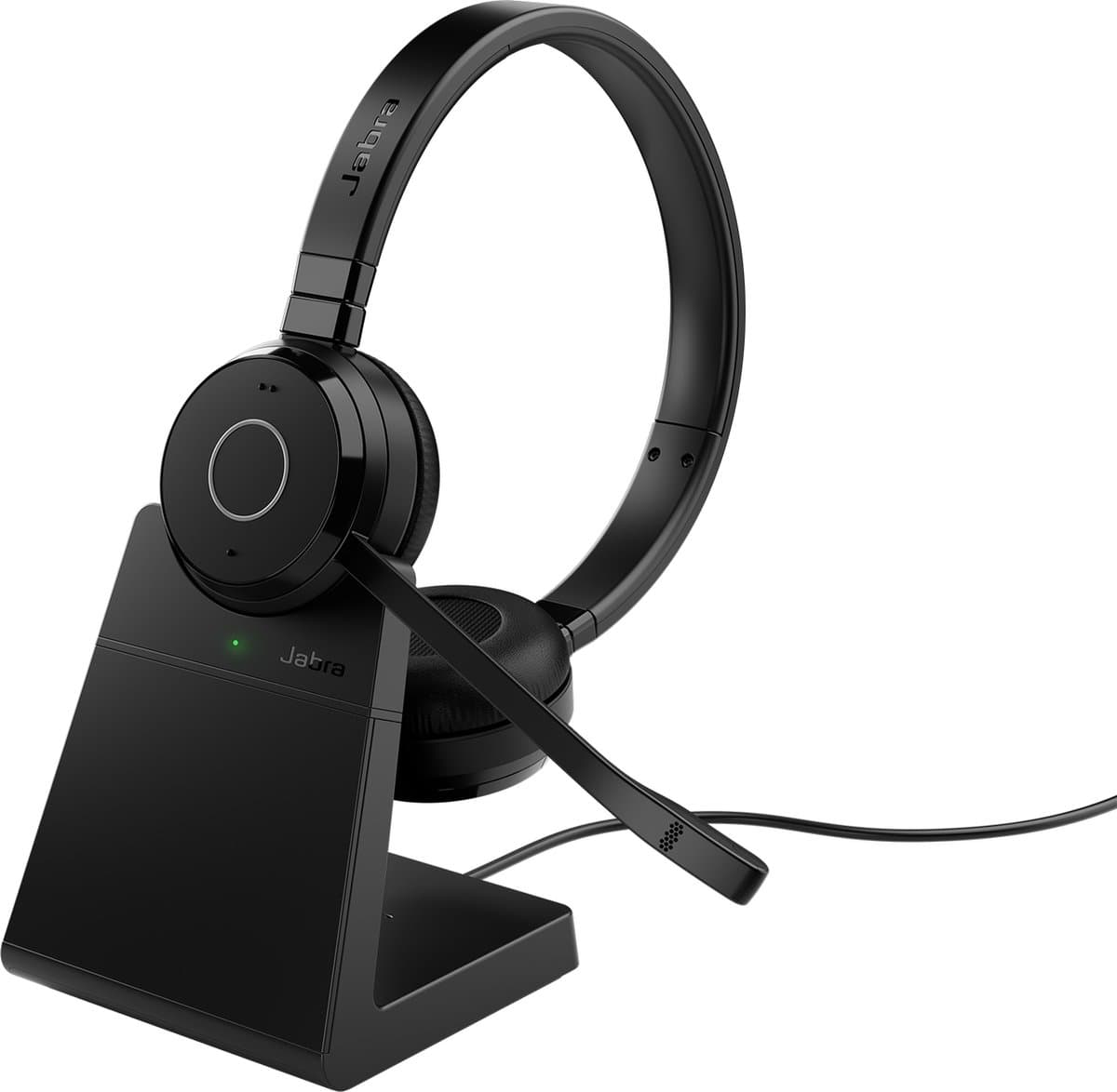 Jabra Evolve 65 TE Headset Bedraad en draadloos Hoofdband Kantoor/callcenter USB Type-A Bluetooth Zwart