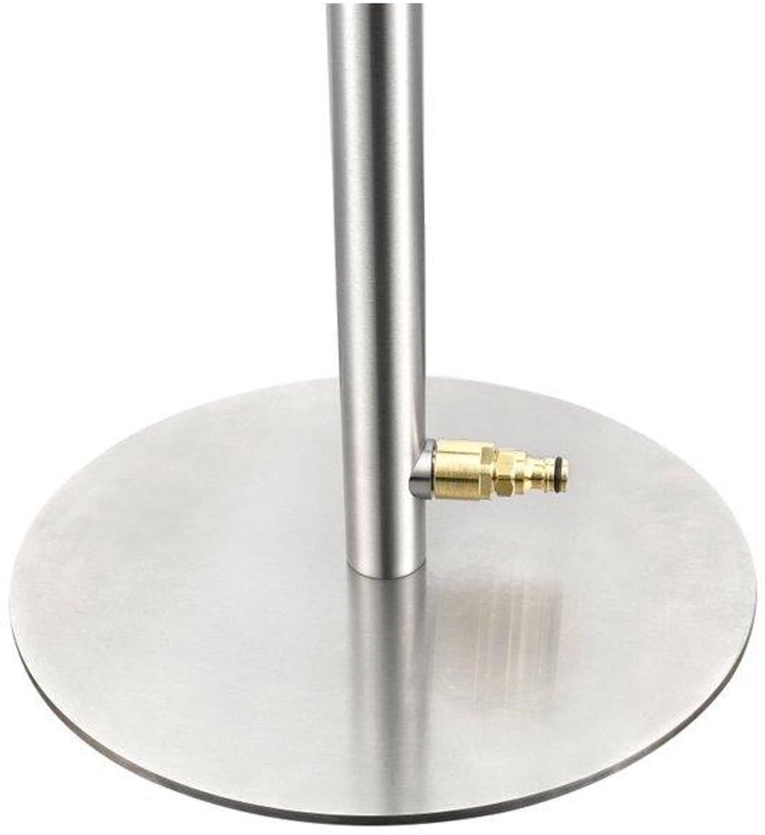Fortifura Outdoor Verplaatsbare Buitendouche - RVS 316 - tuinslang aansluiting - PVD - Geborsteld RVS thumbnail 4