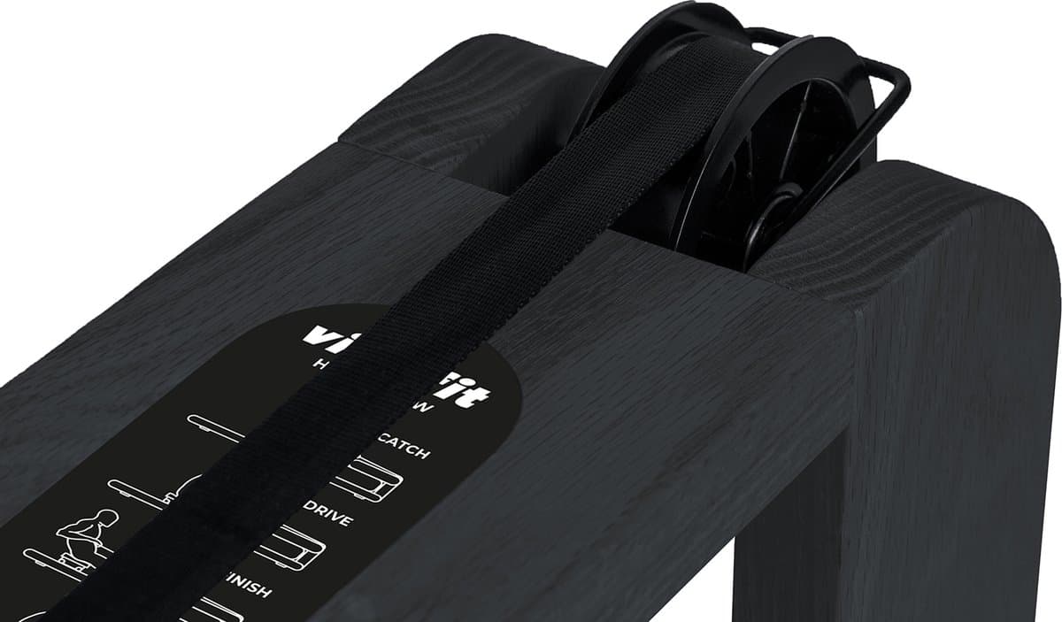 VirtuFit Elite Roeimachine met Waterweerstand - Berkenhout - Ruimtebesparend - Bluetooth - Kinomap & EXR Compatibel - Roeitrainer - Roeiapparaat thumbnail 2