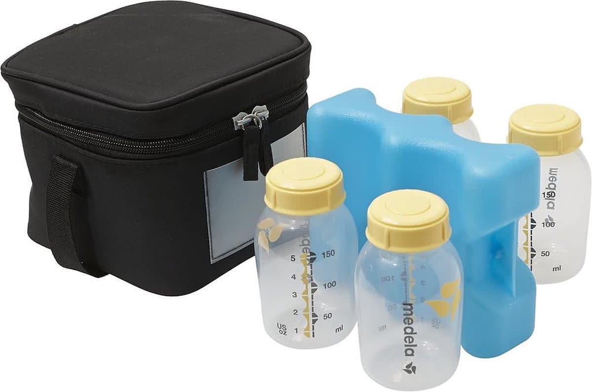 Medela Koeltas met 4 moedermelkflesjes – Inclusief koelelement – Compact en handig thumbnail 3