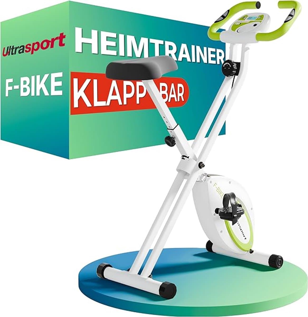 Hometrainer / Indoorfiets F-Bike Pro – Opvouwbare Fitnessbike met Magnetische Weerstand, LCD-Display, Hartslagmeter, Calorie- en Snelheidsmonitor – Geschikt tot 130 kg – Designbest thumbnail 4