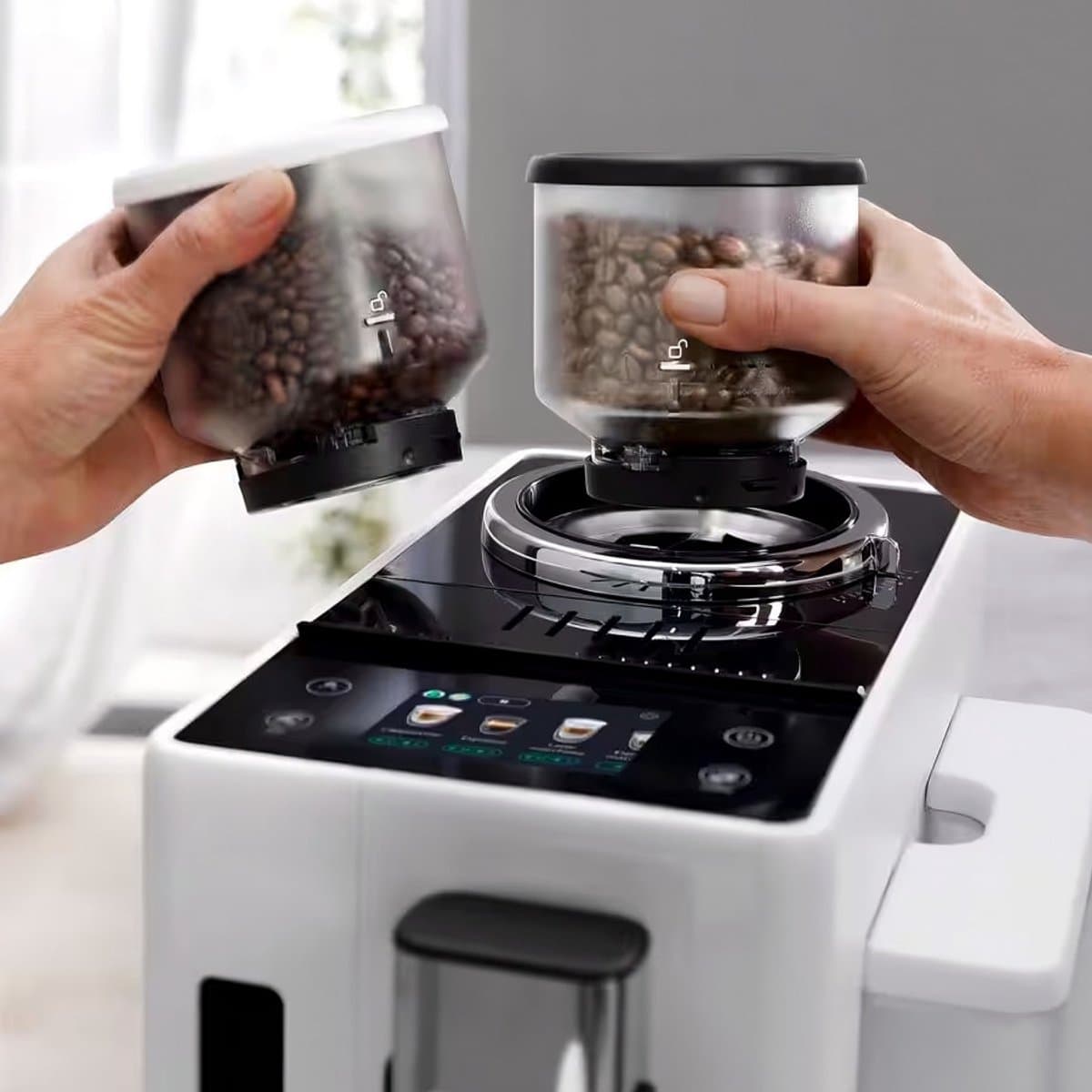 DeLonghi Rivelia EXAM440.55.W Volautomatische koffiemachine bonen - Wit thumbnail 8