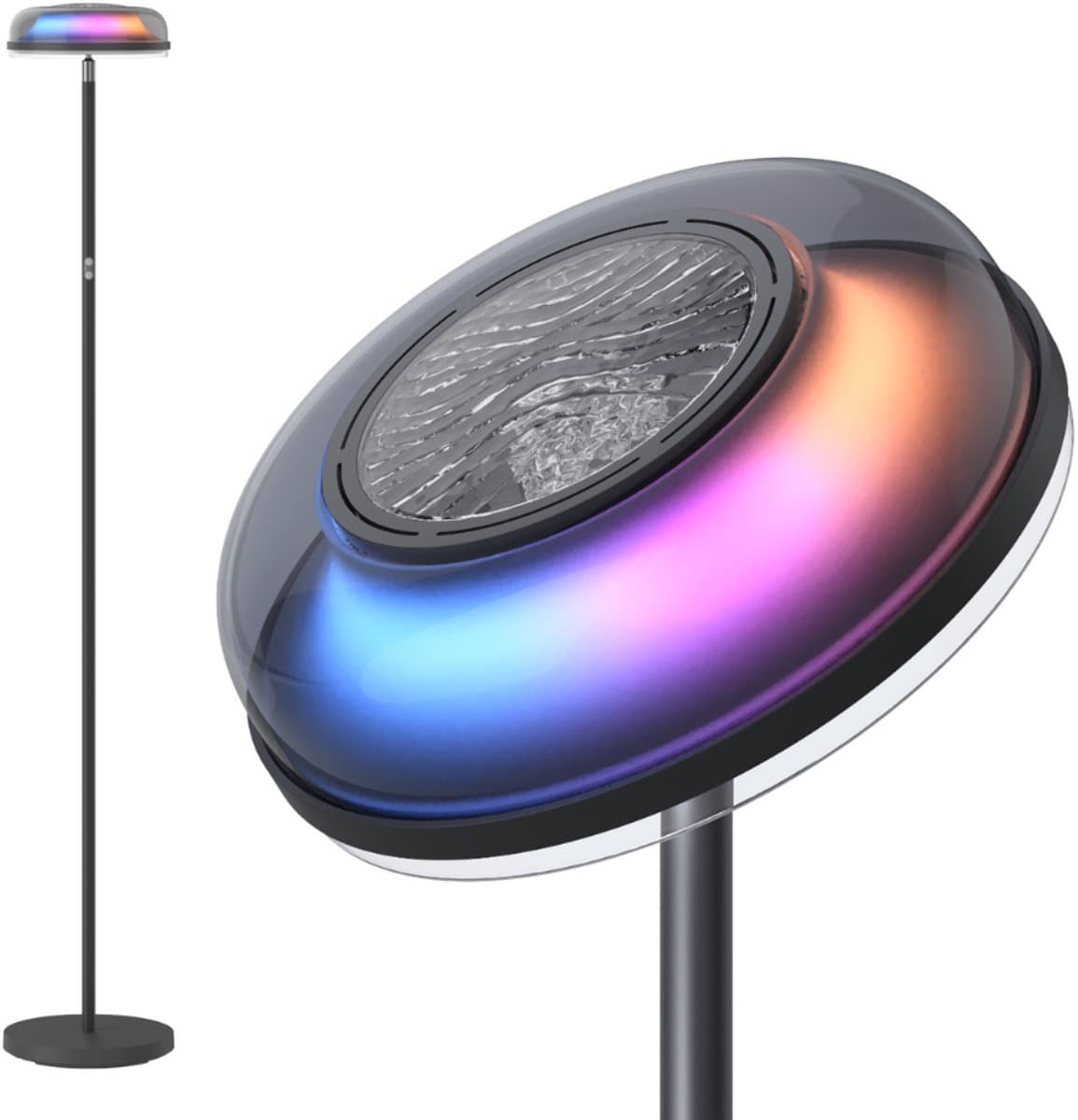 Govee slimme vloerlamp 170 cm Matter RGBICWW - ripple wall wash verlichting - drie lichtzones - projectieverlichting thumbnail 5