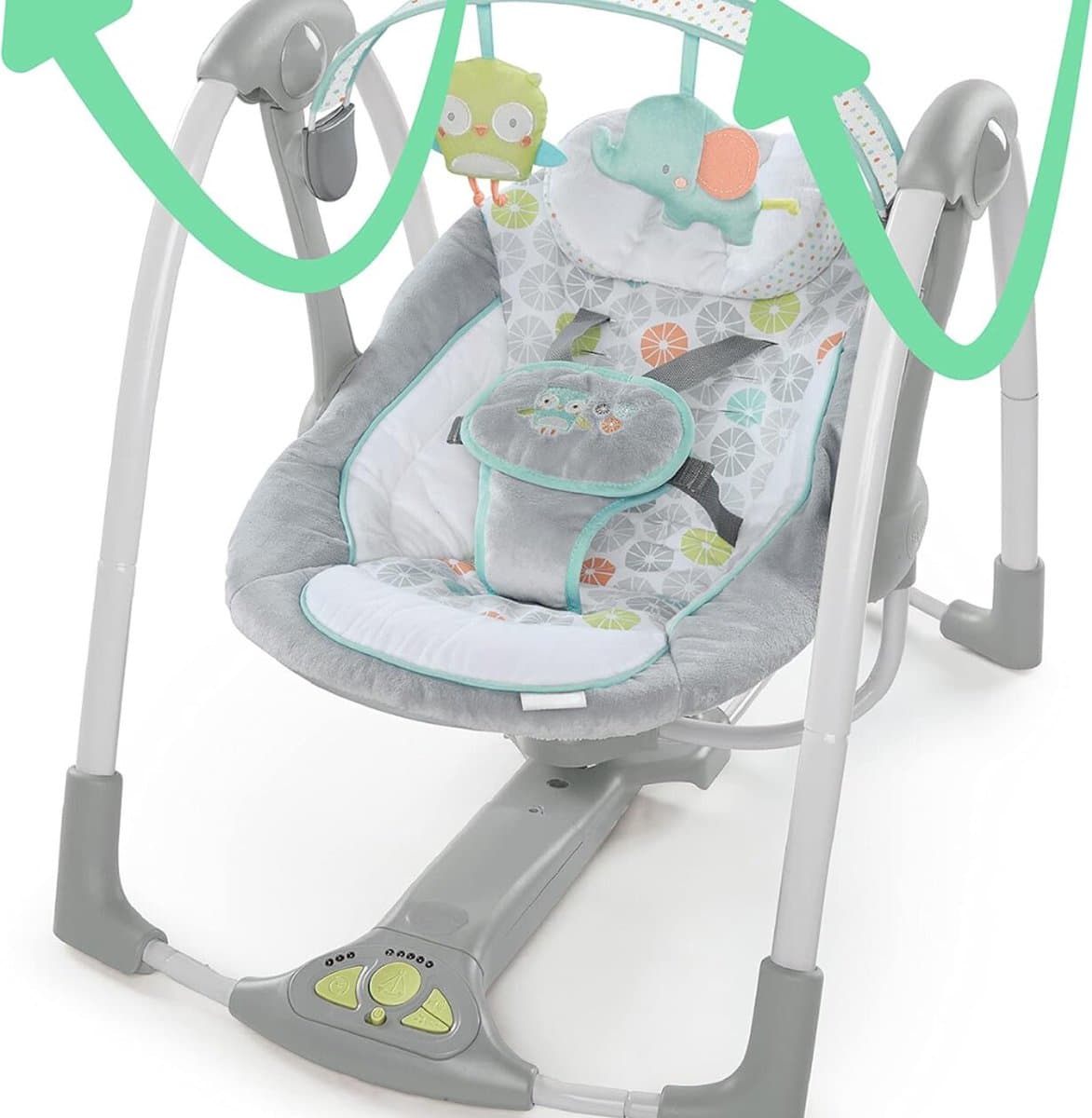 Elektrische Wipstoel - Elektrische Babyschommel - Schommelstoel - Baby Swing - Premium thumbnail 6