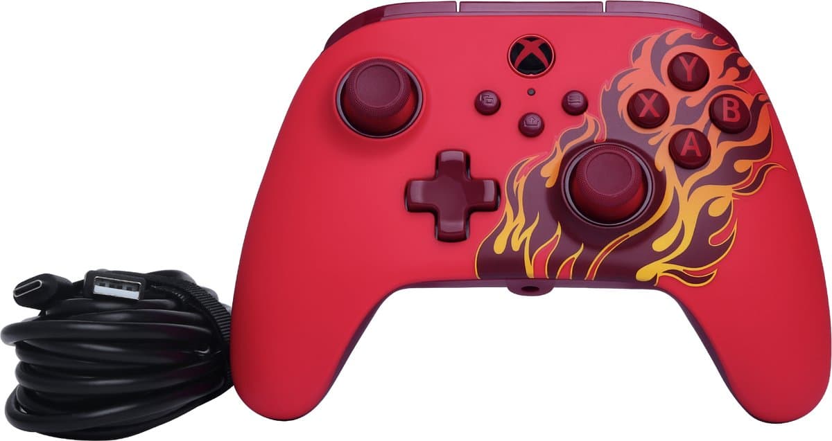 PowerA Advantage Bedrade Controller voor Xbox Series X|S - Rood vuur thumbnail 5