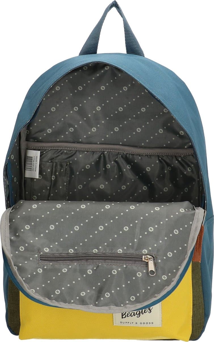 Beagles Originals Mulit Color Rugzak - School Tas - Rugtas - Kinderrugzak - 6-10 Jaar - Tablet Vak - Chromebook Vak - Olijfgroen thumbnail 5